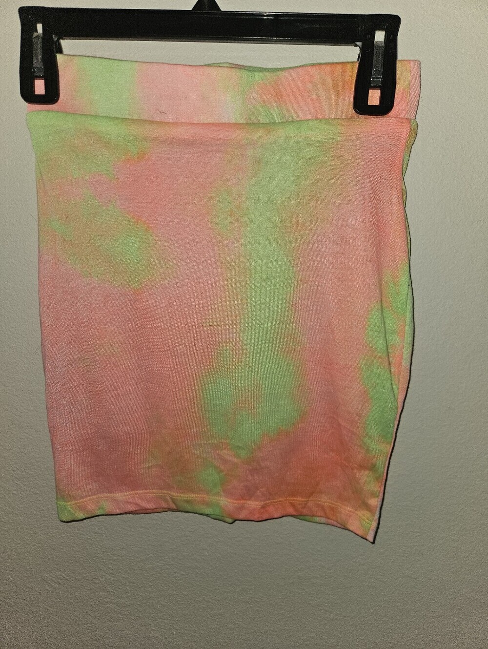 Capsulle Womans Florescent Tye Dyed Color Mini Skirt Size S